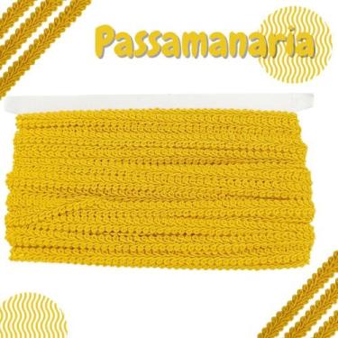 Imagem de Passamanaria  - Fita Galão - Rolo C/ 20 Metros Amarelo Ouro - Nº: 110 