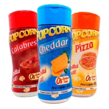 Imagem de Combo Nº 3 - Pizza, Cheddar E Calabresa - Flavored Popcorn