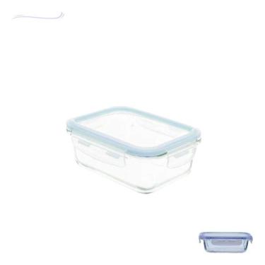 Imagem de Pote Organizador Vidro Hermético Microondas Marmita 330ml Legumes Mant