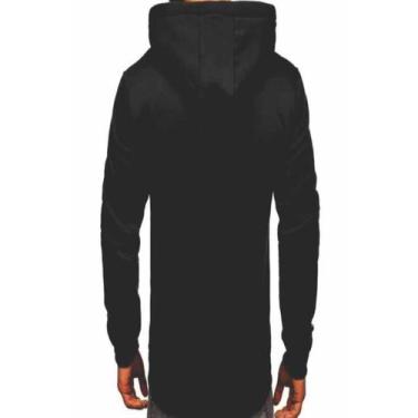 Imagem de Blusa Moletom Felpado Canguru Masculino - Wju Jeans, P, Preto