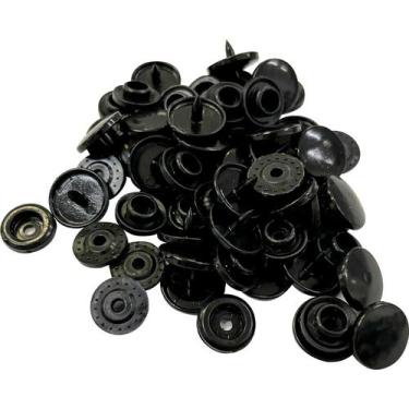 Imagem de Botão Plástico de Pressão Tic Tac Tam 12 Pacote com 50 Botões Varias C