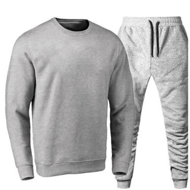 Imagem de Conjunto Moletom Masculino Flanelado Dia a Dia Conforto - Polo Blu, G,