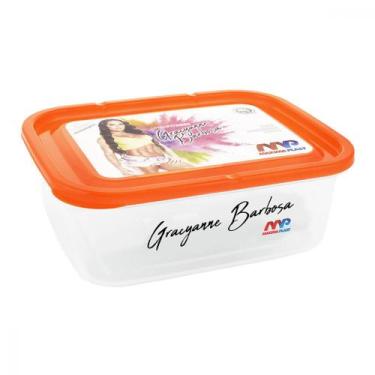 Imagem de Marmita Fitness Pote Plástico Food Container Organizador Alimentos Coz