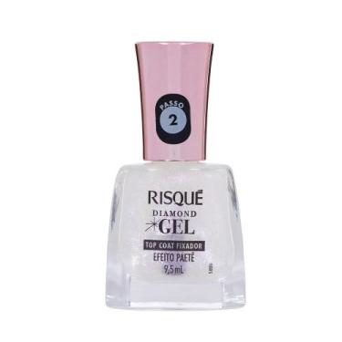 Imagem de Top Coat Fixador Risqué Diamond Gel Efeito Paetê 9,5ml