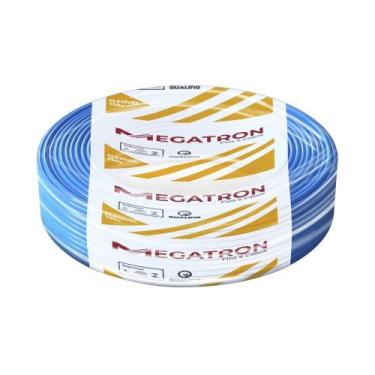 Imagem de Cabo Flexível Megatron 1,0mmX100m Rolo 750V Azul