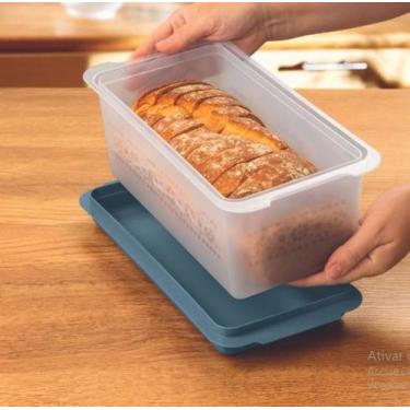 Imagem de Porta Pão Mosaico Azul Mineral 3L - Tupperware