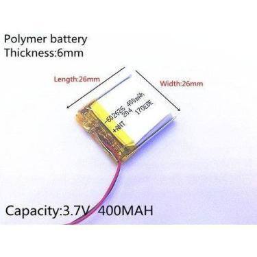 Imagem de Bateria 502525 Com 400mah E 3,7v Nova - bgb