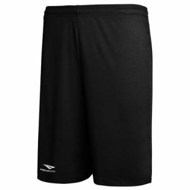 Imagem de Bermuda Calção Shorts Penalty Futebol Esportes Fitness, Preto, G, Únis