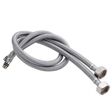 Imagem de Engate Rabicho Par Flexível 80cm Monocomando Misturador Água Quente Fr