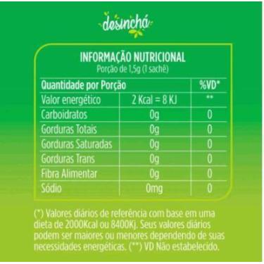 Imagem de Desinchá (60 sachês) - Padrão: Único