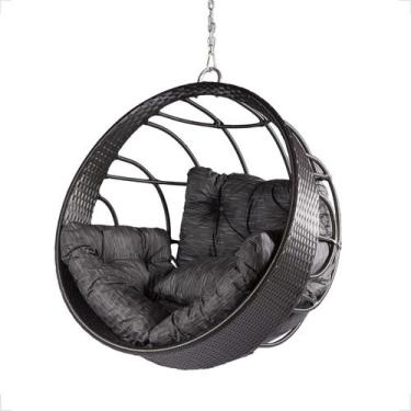 Imagem de Cadeira Suspensa Balanço Ninho Jardim Gourmet Alumínio Teto - Fexx Fib