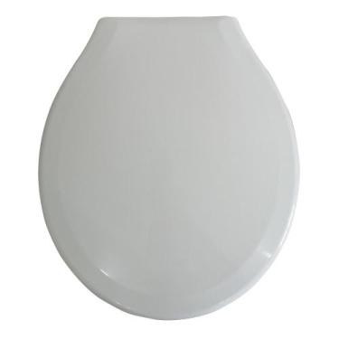 Imagem de Assento Sanitário Universal Slim Oval Redondo - Sicmol, Branco