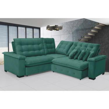 Imagem de Sofá Manchester 2.63x2.63m de Canto, Retrátil e Reclinável - Sofistica