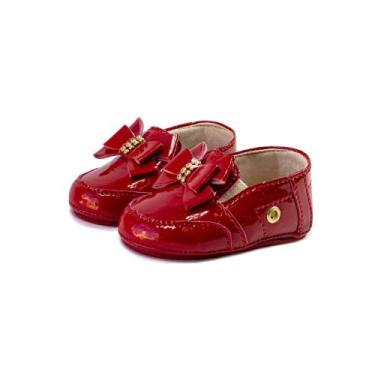 Imagem de Mocassim de bebe menina recem nascido sapatinho infantil criança confo