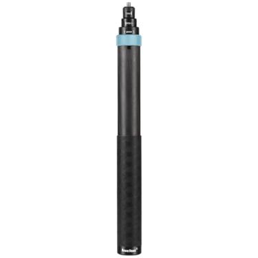 Imagem de 2 m True Carbon Fiber Super Long Extend Invisible Selfie Stick para insta360 x4 Insta 360 x4 x3 x2 x um r rs Gopro Go Pro Hero 13 12 11 10 9 8 7 6 5 4 3 Acessórios (azul)