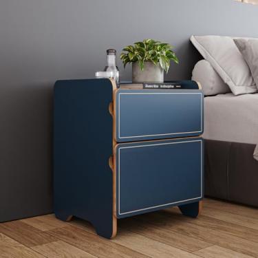 Imagem de Mesa de Cabeceira 2 Gavetas - Cindy Azul