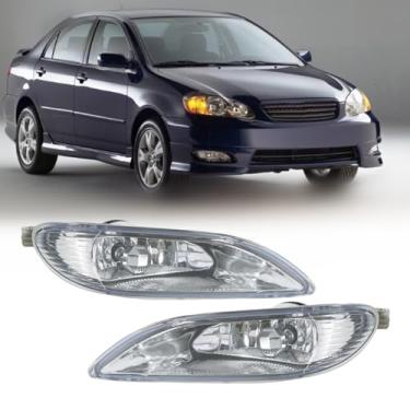 Imagem de FLUKIN Substituição do conjunto de farol de neblina para Corolla 2005-2008, Camry 2002-2004, Solara 2002-2003 com lâmpadas + kit de fiação + interruptor do motorista e lado do passageiro