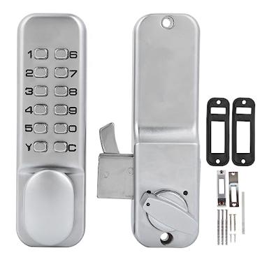 Imagem de Fechadura Digital para Porta Deslizante Fechadura Yale 22 × 13 × 8 1 11 Dígitos Fechadura de Combinação Mecânica Porta Deslizante Acesso Sem Chave para Cozinha Escritório Varanda