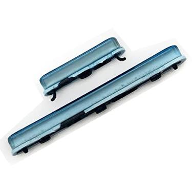 Imagem de Botão liga/desliga, botão de volume, controle de volume, botões laterais, chave de substituição para Samsung Galaxy a51 (azul)