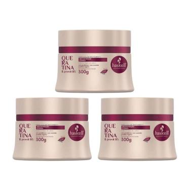 Imagem de Mascara Haskell 300G Queratina - Kit Com 3Un