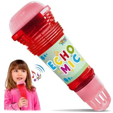 Imagem de Novelty Place Echo Mic para crianças e bebês - Microfone mágico de karaokê sem bateria, brinquedo retro amplificador de voz para canto, fala e terapia de comunicação