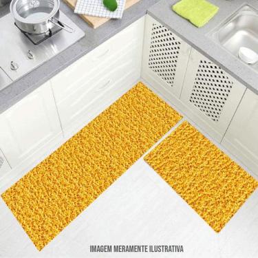 Imagem de kit cozinha passadeira Macarrão com Queijo 60x40cm - Deluzz