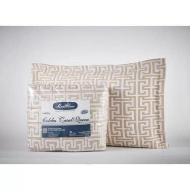 Imagem de Kit colcha jacquard montblanc creta bege claro casal queen - Tapete Ma