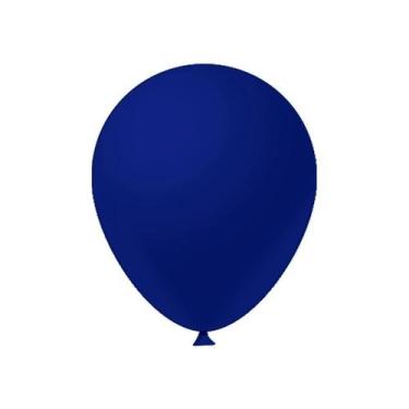 Imagem de Balão de Festa Látex Liso - Azul Royal - Festball - Rizzo