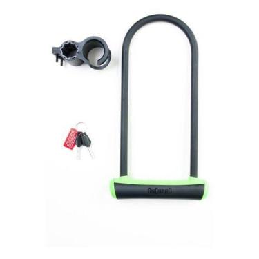 Imagem de Cadeado Trava U-lock Onguard 8152 Chave Bike Moto Cores Neon, Verde