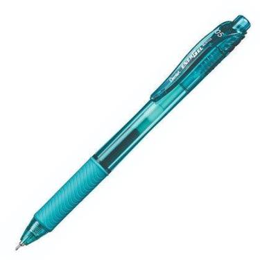 Imagem de Caneta Gel PENTEL EnerGel-X 0.5mm Retrátil - Unidade, TURQUESA