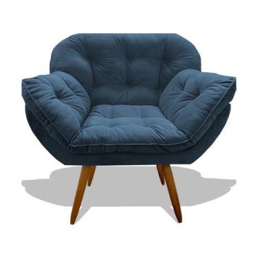 Imagem de Poltrona Miami Cadeira Pés Palitos Salão Escritorio Consultório Amamen