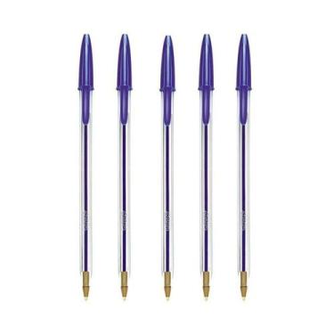 Imagem de Kit Caneta Bic Cristal 1.0 C/5 Unidades (Azul e Preta), 2
