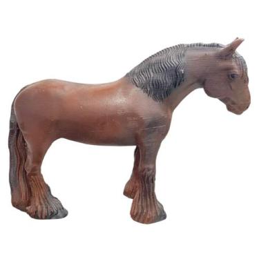 Imagem de Estatua Escultura em Resina Cavalo Realista Pintado Á Mão 24,5cm - LZ 