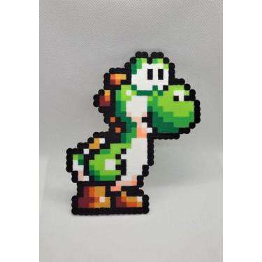 Imagem de Yoshi - Super Mario World - Figura Pixel Art - Bitxelados