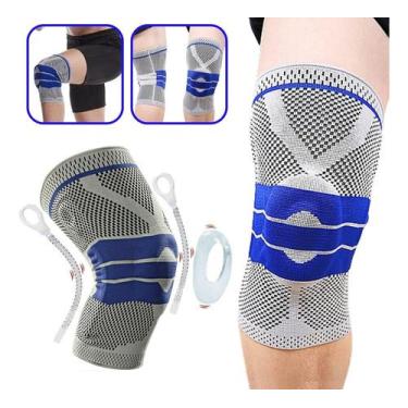 Imagem de Joelheira Articulada Ortopedica Compressão Silicone fêmoro Patelar Men