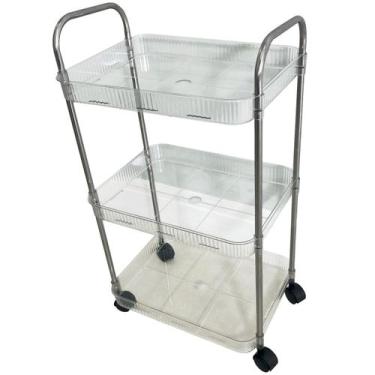 Imagem de Prateleira Organizadora 3 Andares Multiuso Acrílico - Clink