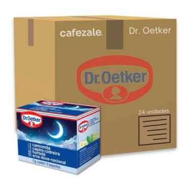 Imagem de 24 Caixas Chá Dr Oetker Camomila Cidreira Hortelã Erva-Doce - Dr. Oetk