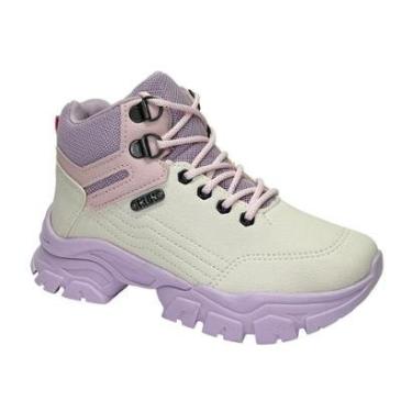 Imagem de Bota Klin Infantil Adventure 351001 Off White/Lavanda-Unissex