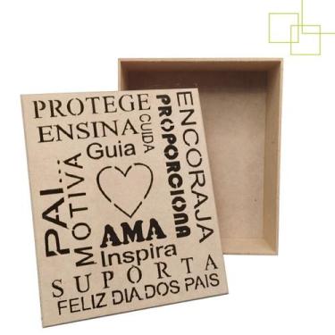 Imagem de Caixa MDF Decorada Tema Dia dos Pais Presente Pai 23x19x8 - Expresso d