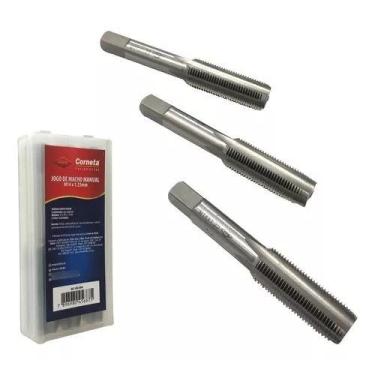 Imagem de Jogo De Macho Para Abrir Roscas Internas 3 Pçs M14 X 1,25mm - Corneta