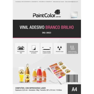 Imagem de Vinil Adesivo para Laser Glossy Transparente A4 10 folhas - nanoseries