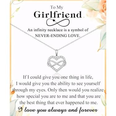 Imagem de ACOGVN Presentes para filha, irmã, namorada, neta, sobrinha, colar de coração infinito, presente no Natal, aniversário, dia das mães, dia dos namorados, formatura, volta às aulas, Páscoa, meias,