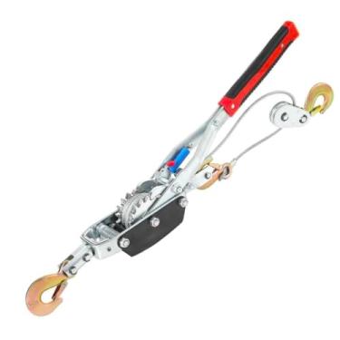 Imagem de Guincho comum, 5 toneladas/4,535 kg, capacidade de puxar, guincho manual, resistente, ferramenta extrator de cabo para reboque árvore puxando levantamento, esticador de cerca de segurança, cabo de aço