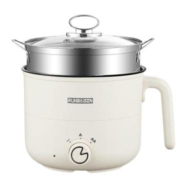 Imagem de YWJLQH Panelas elétricas Pipoca Ramen Maker Frigideira Mini Panela para Ramen Fritar Mingau Bife