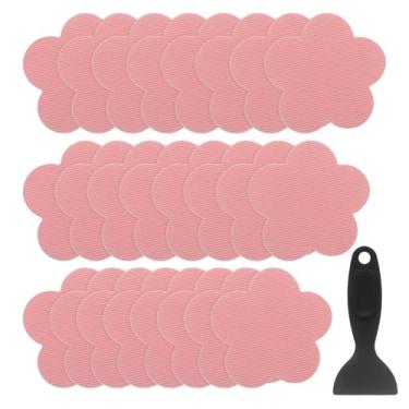 Imagem de HARFINGTON 24 peças adesivos antiderrapantes para banheira, chuveiro, piso, 8,4 cm, antiderrapante, adesivo, fita, pétala, decalques, com raspador para banheiro, cozinha, banheira, degraus, escadas,