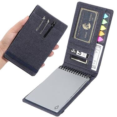 Imagem de Plinyvel Capa de caderno para Rocketbook Mini e espiral superior de notas de campo (8,9 cm x 14 cm) - Capa impermeável durável com suporte para caneta e compartimento para cartão, kit de produtividade