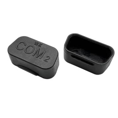 Imagem de WXZRLIU COM Plugue de porta fêmea, DB9 fêmea capa protetora interface de placa gráfica serial plugue de poeira para computador TV switch interface de placa gráfica (preto)