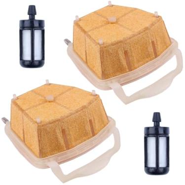 Imagem de Atunee Filtro de ar 11401404401 para motosserra Stihl MS311 MS362 MS362C MS391 com filtro de combustível - 2 peças