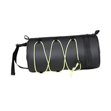 Imagem de oshhni Bolsa frontal para bicicleta Bolsa para quadro de bicicleta com alça de ombro Bolsa para guidão de bicicleta multiuso para esportes ao ar livre, Corda Verde