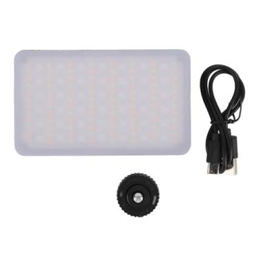 Imagem de Luz de Vídeo RGB 16 Modos de Comutação RGB 3 Temperaturas de Cor Ra95 + 1800mAh Luz Retangular de Bolso para Selfies